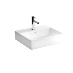 Nuo lavabo suspendu en céramique 50x44 cm, trou pour mitigeur, blanc (7431-003-0001)
