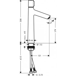 Talis Select S 190 Mitigeur de lavabo sans tirette ni vidage (72045000)