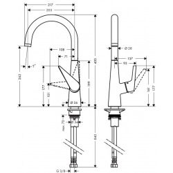 Talis S 260. Mitigeur de cuisine