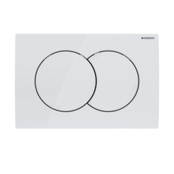  Pack WC Bati-support Geberit Duofix + WC sans bride Vitra S60 + Abattant SoftClose + Plaque Blanche (S60Geb3)