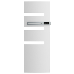 SERENIS Sèche-serviette connecté mât à droite, 500W, blanc (850533)