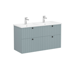 Meuble de salle de bain avec lavabo Vitra Root 120x67x46 cm vert mat (ROOTG120GINTS)