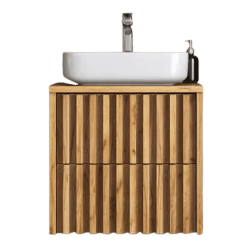 Swiss Aqua Technologies Meuble de salle de bain sous lavabo SAT Delano 60x46 cm chêne mat (DELANO60ZDDE)