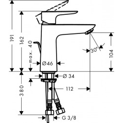 Talis E 110 Mitigeur de lavabo CoolStart (71713000)