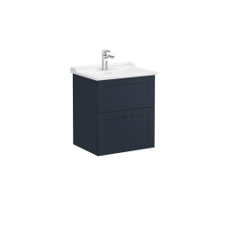 Vitra  Meuble de salle de bain avec lavabo Vitra Root 60x67x46 cm bleu mat (ROOTC60BINTC)