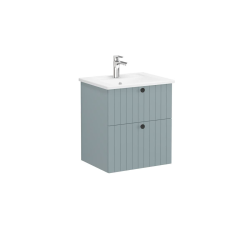 Vitra  Meuble de salle de bain avec lavabo Vitra Root 60x67x46 cm vert mat (ROOTG60GINTS)