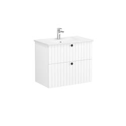Vitra  Meuble de salle de bain avec lavabo Vitra Root 80x67x46 cm blanc mat (ROOTG80WINTS)