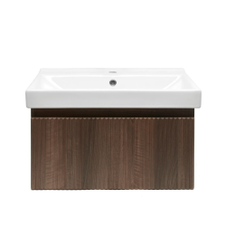 Swiss Aqua Technologies Meuble de salle de bain avec lavabo SAT Evolution 58x30x44,8 cm noyer mat (SATEVO60NAU1)
