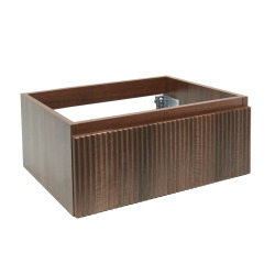 Meuble de salle de bain avec lavabo SAT Evolution 78x30x44,8 cm noyer mat (SATEVO80NAU1)