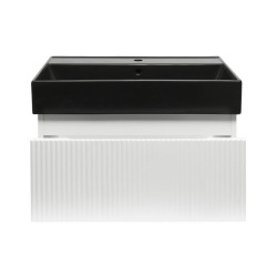 Meuble de salle de bain avec lavabo SAT Evolution 78x30x44,8 cm blanc mat (SATEVO80WMU2B)