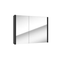 Swiss Aqua Technologies Meuble à miroir SAT Delano 80x60 cm stratifié noir (DELANOG80C)