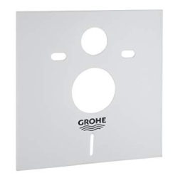 Grohe Pack WC Bâti-support + WC sans bride Tornado Quiet SAT Delano + Abattant softclose + Plaque Chrome