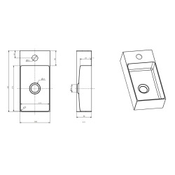 Lave mains (SATAUR3618BRG)