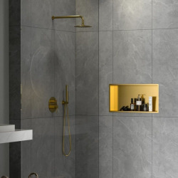 Niche de Douche à encastrer 60x30x10cm , en inox, Gold (SATAURN6030BG)