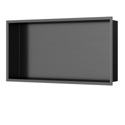 Niche de Douche à encastrer, Gun Metal (SATAURN6030BGM)