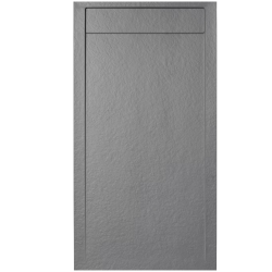 Swiss Aqua Technologies Fusion Receveur de douche 120x80cm en marbre coulé, Gris perle (SATFUP12080GRP)