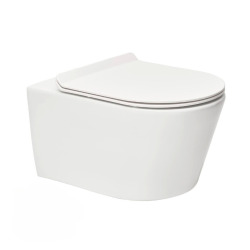 Pack WC Bâti-support Rapid SL + WC sans bride SAT Brevis + Plaque Noir mat