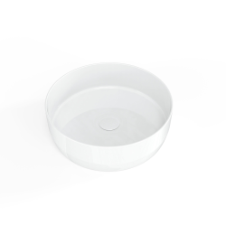 Swiss Aqua Technologies Vasque à poser Infinitio 39 x 39 x 12 cm sans trop-plein, blanc mat (SATINF3939M)