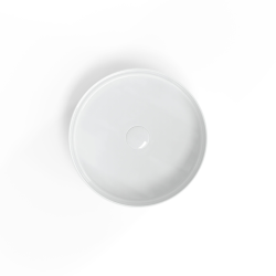 Swiss Aqua Technologies Vasque à poser Infinitio 39 x 39 x 12 cm sans trop-plein, blanc mat (SATINF3939M)