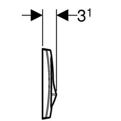  Delta Pack bati-support Geberit Duofix 112cm + plaque de commande blanche Delta01 + fixations murales (111.154.11.2)
