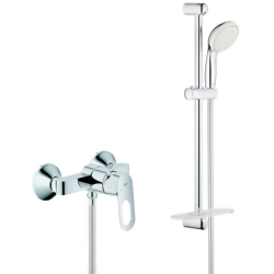 Grohe Pack BauLoop mitigeur de douche + Ensemble de douche complet 2 jets Tempesta 100 (23340000-TEMPESTA)