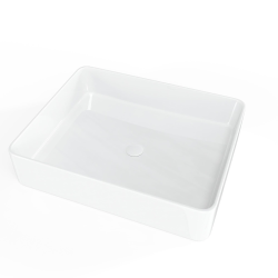 Swiss Aqua Technologies Infinitio Vasque à poser 50x40 cm, sans trop-plein, Blanc brillant (SATINF5040)