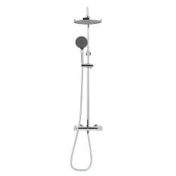 Swiss Aqua Technologies Colonne de douche XXL 240 avec mitigeur thermostatique, Douchette 3 jets, Chrome (SATSSTK)