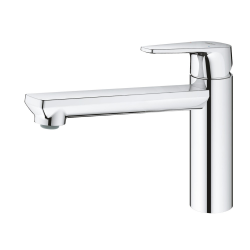 Grohe BauEdge mitigeur d&apos;évier avec angle de rotation 140°, chrome (3169300F)