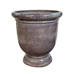 Titan pot d'extérieur fait main en terre cuite émaillée, 75x72 cm, résistant au gel, violet clair (TITAN7275-72)