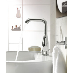 Essence Lot de 2 Mitigeurs monocommande pour lavabo, 1/2" Taille L chrome (32628001-DUO)
