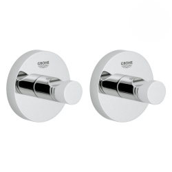 Grohe Lot de 2 patères murales fixation invisible (40364001)