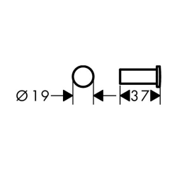  Logis Universal Lot de deux crochets porte-serviette, Chrome (41711000-DUOLOGIS)