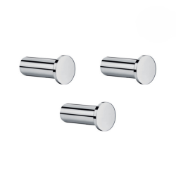 Hansgrohe Logis Universal Lot de trois crochets porte-serviette, Chrome (41711000-TRIOLOGIS)