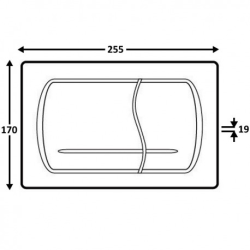 Roca Pack Bâti-support Roca Active + WC sans bride SAT Brevis + Abattant slim, softclose + Plaque Blanche (RocaActiveBrevis-1)