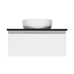 Meuble de salle de bain avec comptoir en granit SAT Evolution 78x30x44,8 cm blanc mat (SATEVO80WMZ)