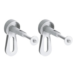Pack WC Bâti-support + WC sans bride SAT Infinitio 2.0, fixations invisibles + Plaque chrome