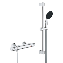 Grohe Pack mural Thermostatique+Barre douche 60cm