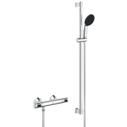 Grohe Pack mural Thermostatique+Barre douche 90cm