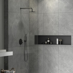 Niche de Douche à encastrer, Black (SATAURN12128MB)