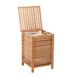  Panier à linge Naturel Home 45x65x45 cm, bois  (HOMEKOS1)