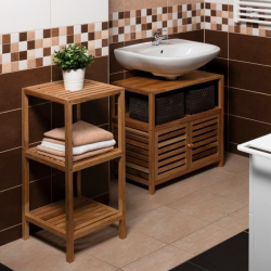 Etagère sur pied Naturel Home 36x79x36 cm, bois  (HOMEREG3)