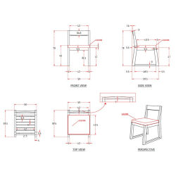 Chaise de jardin en teck massif avec coussin gris – chaise extérieure style chic terrasse piscine (NATOFCH50B)
