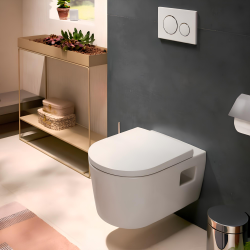 EluPura Original S WC sans bride 540 AquaChannel Flush + Abattant softclose, Blanc brillant (60207450)  EluPura Original S WC sans bride 540 AquaChannel Flush + Abattant softclose, Blanc brillant (60207450)