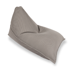 Soo Santaï Lazy Bro fauteuil poire 140x120x90cm interieur & exterieur flottant, dehoussable et resistant aux UV, Gris, sans polystyrène