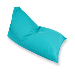 Soo Santaï Lazy Bro fauteuil poire 140x120x90cm interieur & exterieur flottant, dehoussable et resistant aux UV, Bleu, sans polystyrène