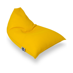Soo Santaï Pouf piscine XL flottant 140 × 120 × 90 cm intérieur / extérieur sans polystyrène – Jaune (LBF140120-8)
