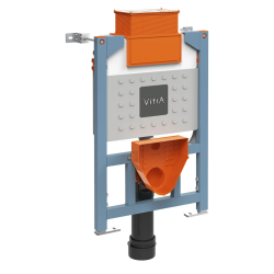  Bâti support 82cm + WC suspendu + Abattant softclose + Plaque chrome mat (VUNI82FUSIONTQ-5)