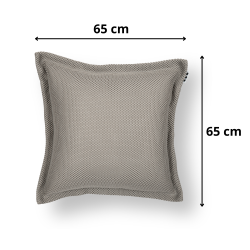 Coussin piscine flottant 65x65 cm gris – billes incluses (à remplir) – intérieur / extérieur (CF6565-1-SET)