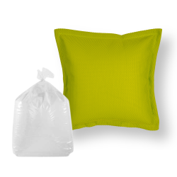  Coussin piscine flottant 65 × 65 × 25 cm intérieur / extérieur AVEC billes de polystyrène – Vert (CF6565-2-SET)