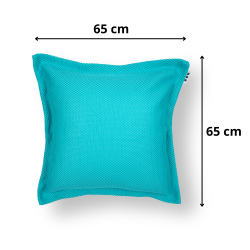 Coussin piscine flottant 65x65 cm bleu – billes incluses (à remplir) – intérieur / extérieur (CF6565-4-SET)